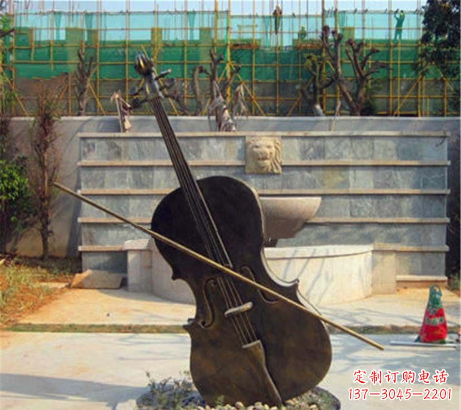 鹤壁精美大提琴铜雕