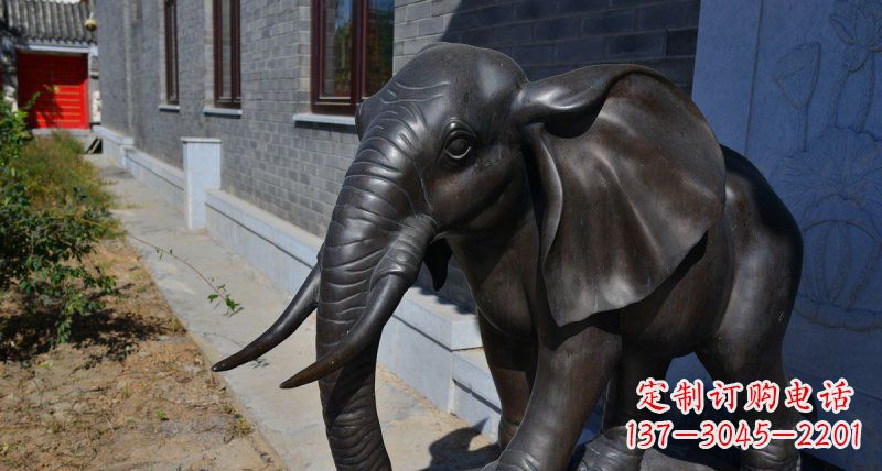 鹤壁优雅大象铜雕