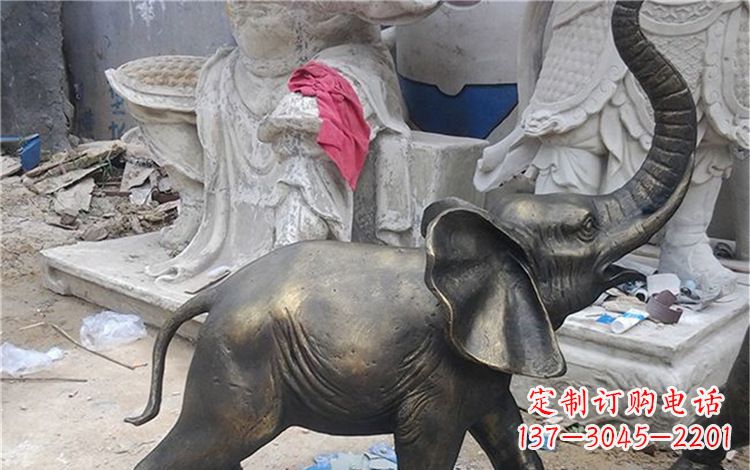 鹤壁精美大象铜雕