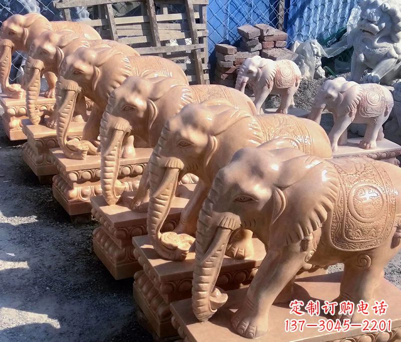 鹤壁大象喷水石雕