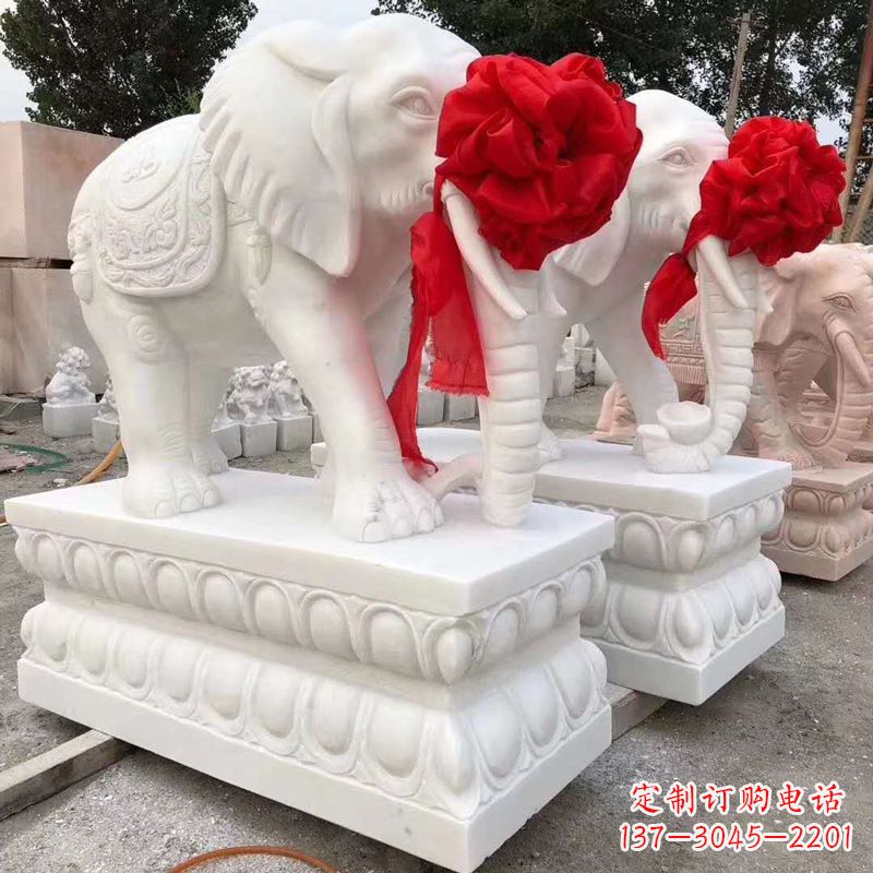 鹤壁大象形象石雕塑
