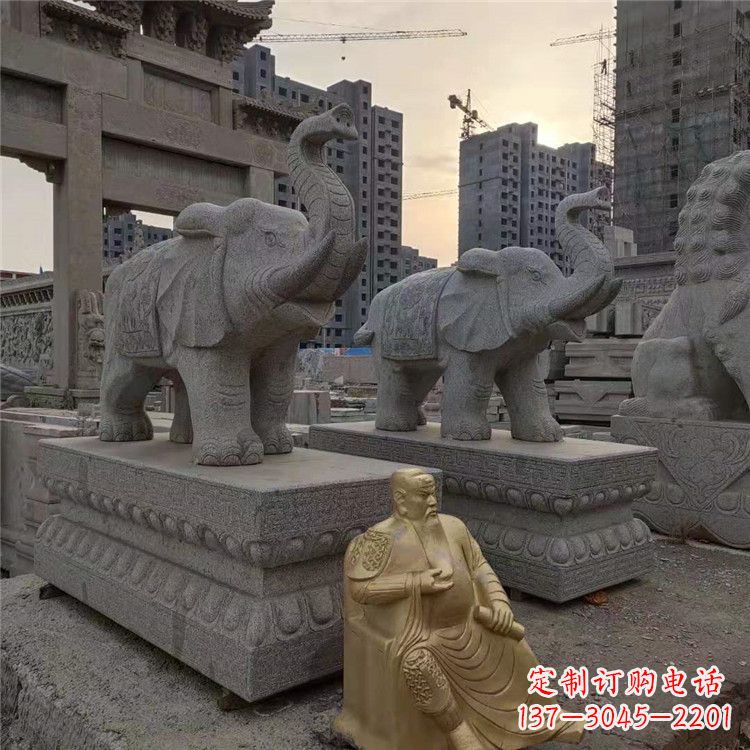 鹤壁精美大象石雕