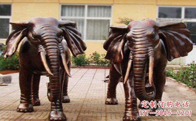 鹤壁大象铜雕艺术塑像