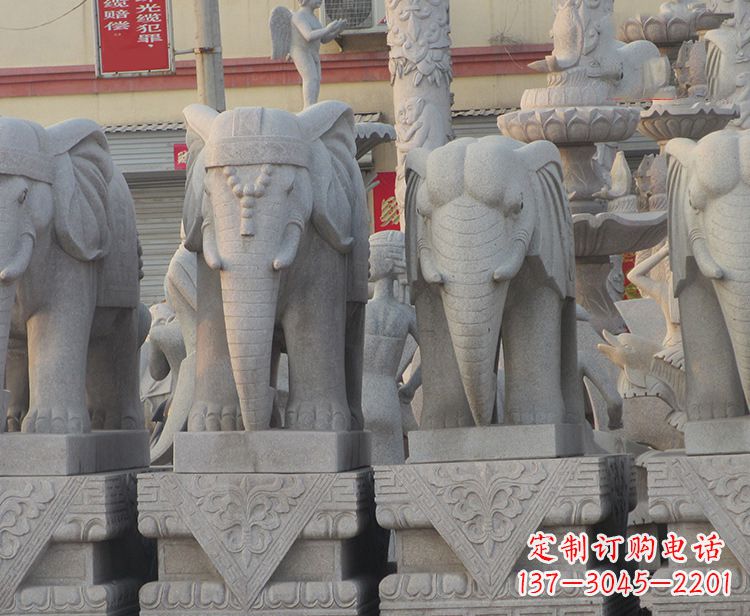 鹤壁大象雕塑——唤醒古老传统的精美石艺