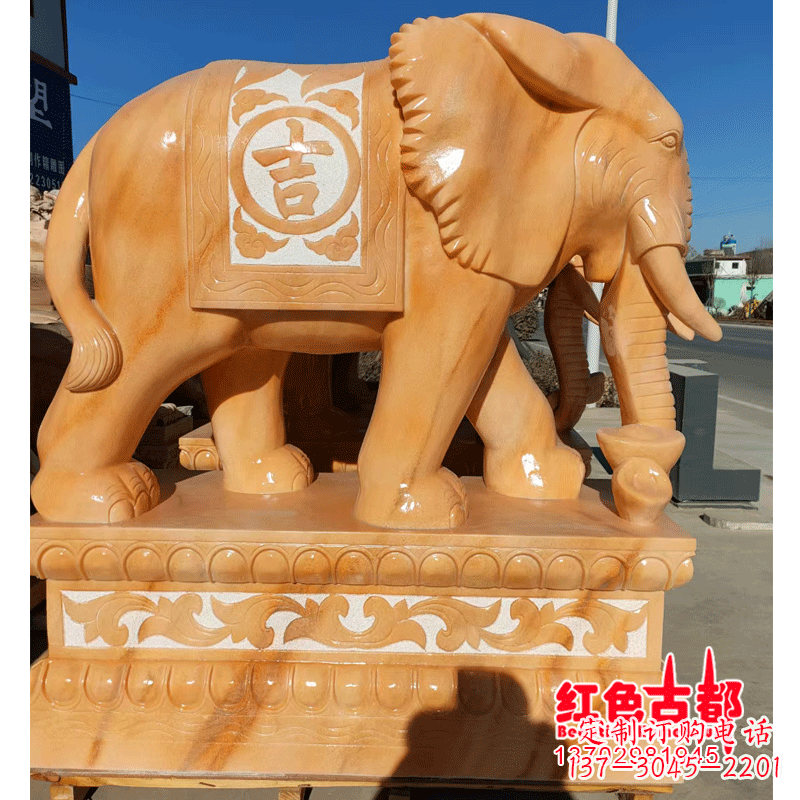 鹤壁大象头型石雕