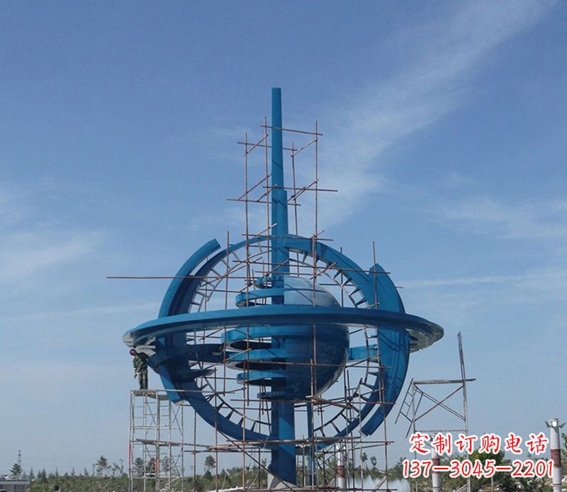 鹤壁品质卓越的大型不锈钢地球雕塑
