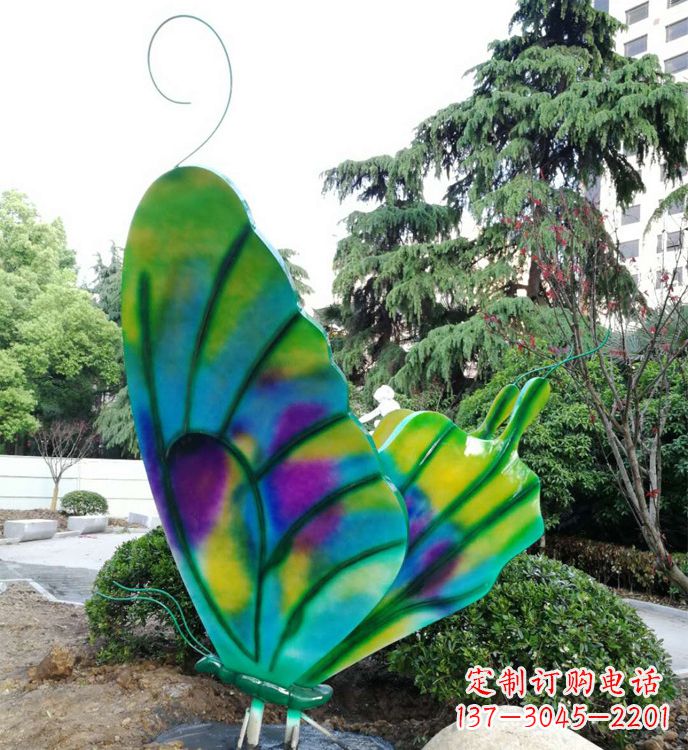 鹤壁不锈钢蝴蝶雕塑，装点城市广场