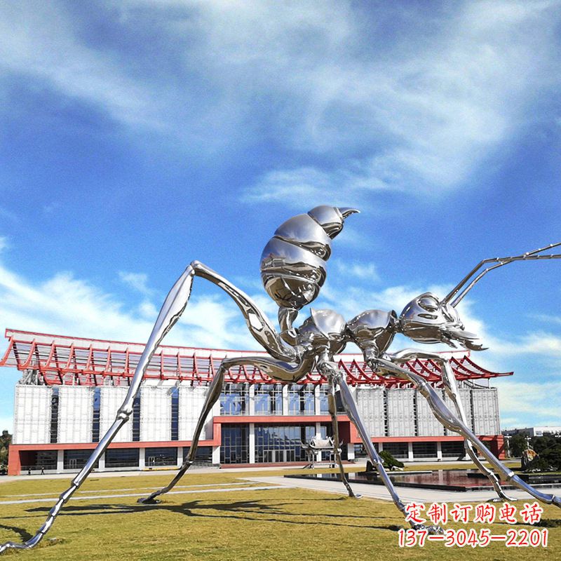 鹤壁大型不锈钢蚂蚁雕塑精工制作,绵延传奇