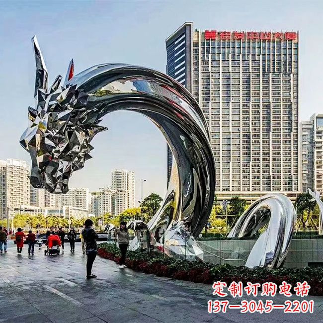 鹤壁不锈钢创意动物雕塑