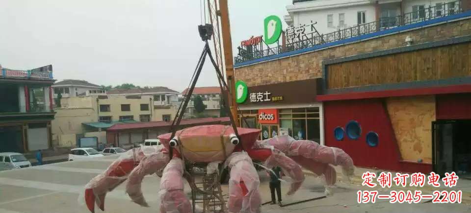 鹤壁11英寸不锈钢螃蟹雕塑