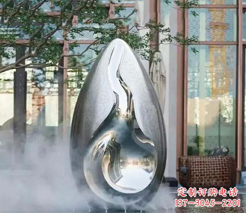 鹤壁高端大气水滴雕塑