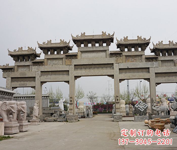 鹤壁精美牌坊石雕定制