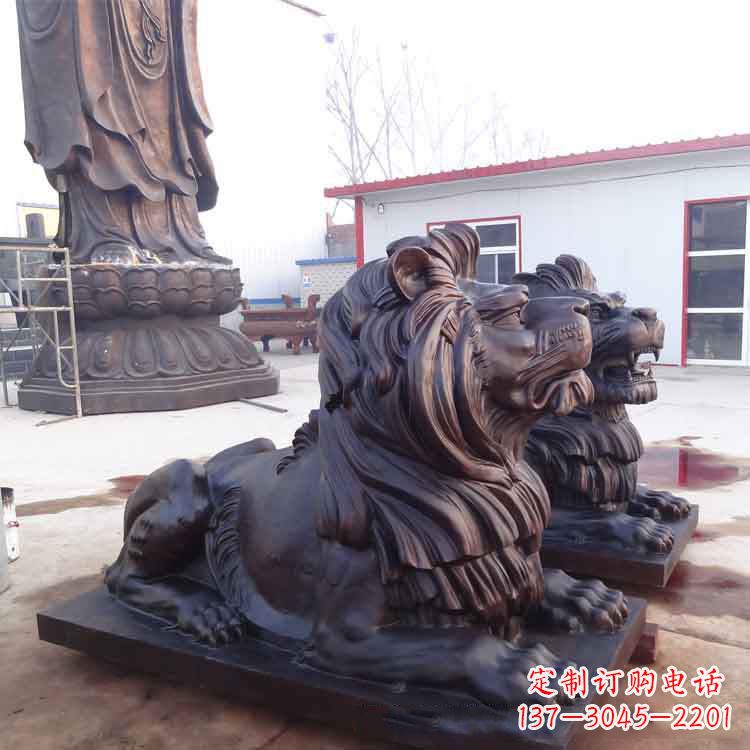 鹤壁纯铜汇丰狮子雕塑