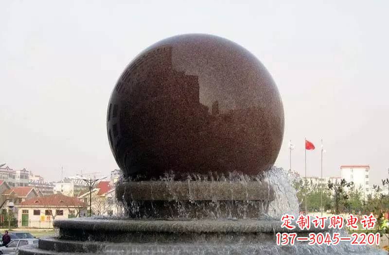 鹤壁大型风水球喷泉石雕