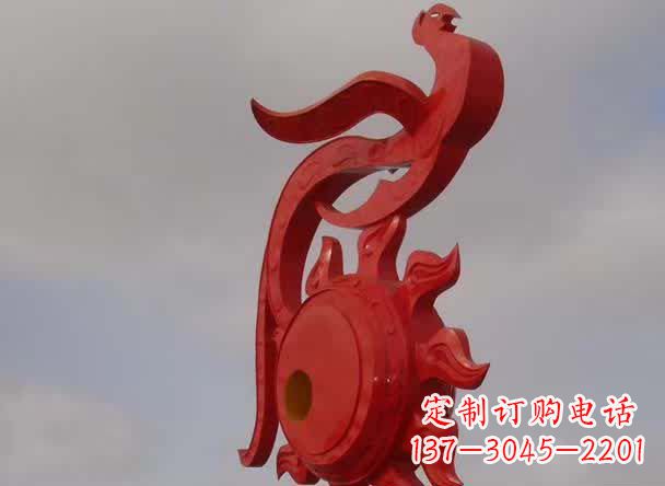 鹤壁精美凤凰不锈钢雕塑