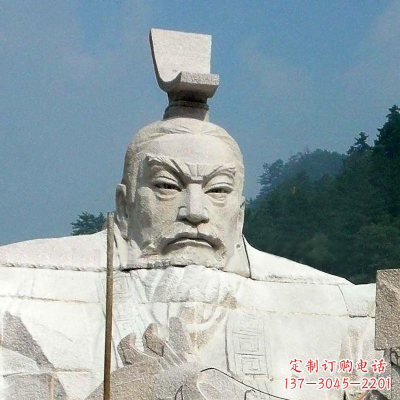 鹤壁汉武帝刘彻石雕塑