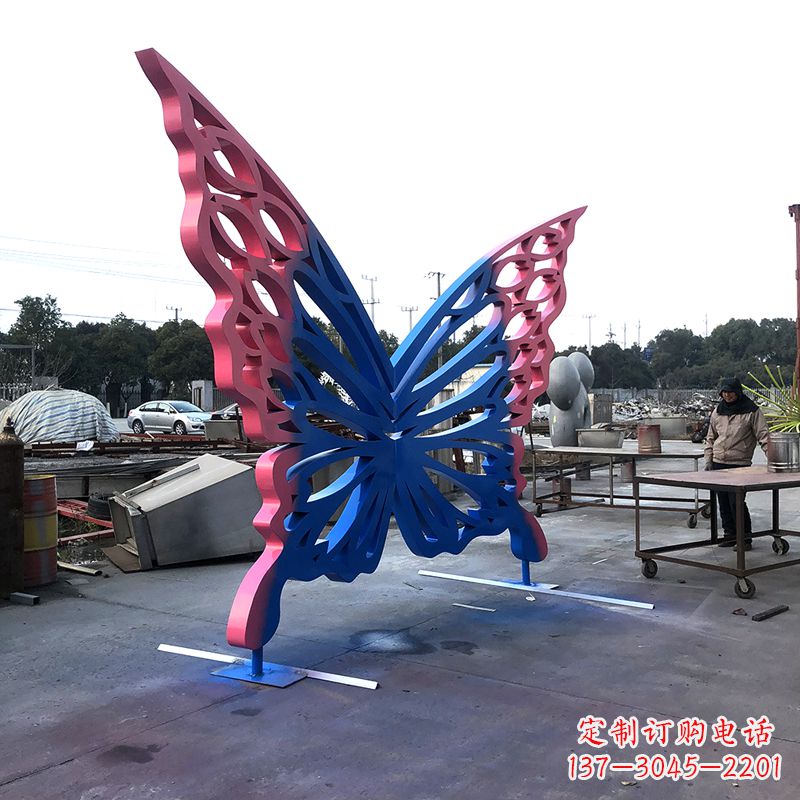 鹤壁不锈钢蝴蝶雕塑