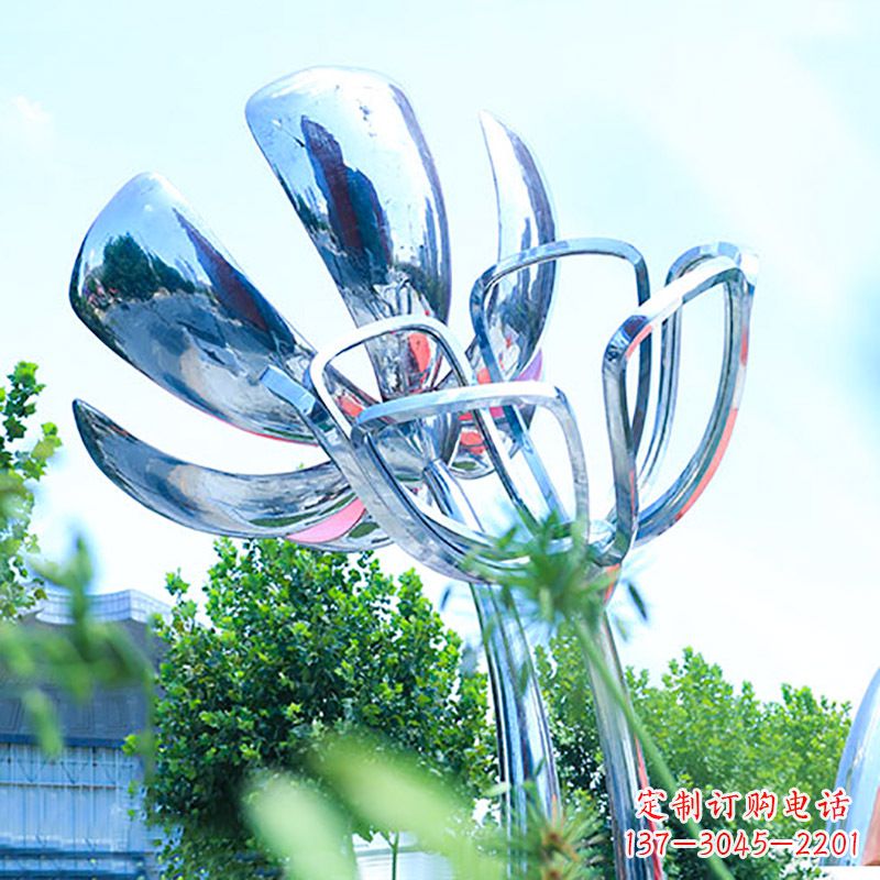 鹤壁精美不锈钢玫瑰雕塑