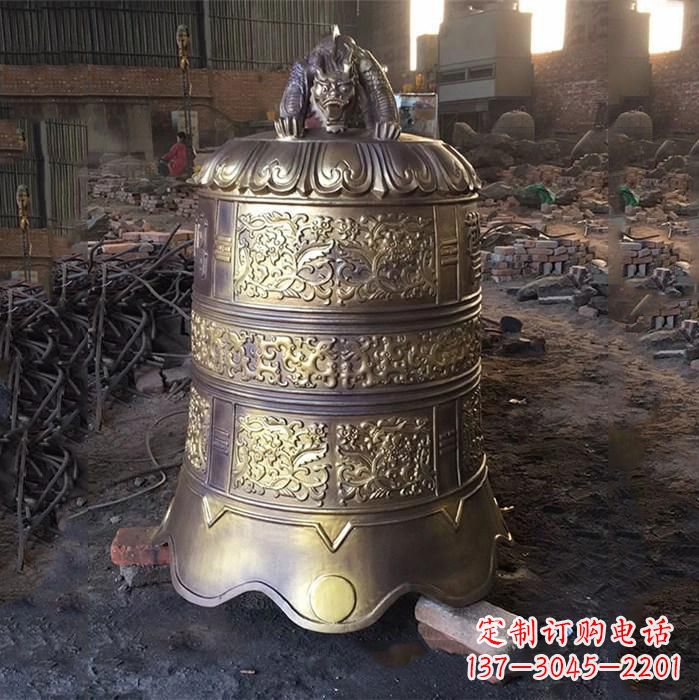 鹤壁悠久历史的铜钟雕塑——传承无声的魅力