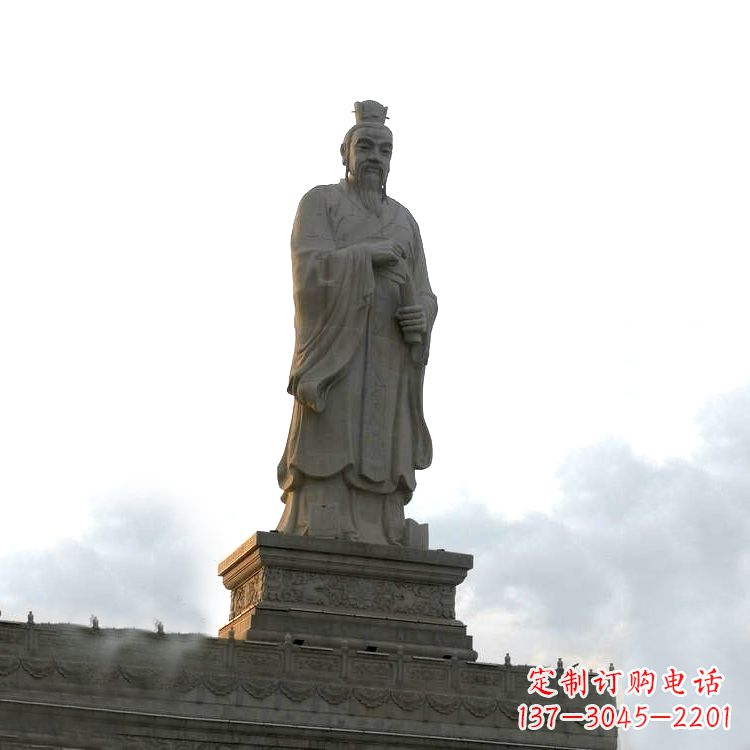 鹤壁精美纯手工孟子雕塑,传承历史文化