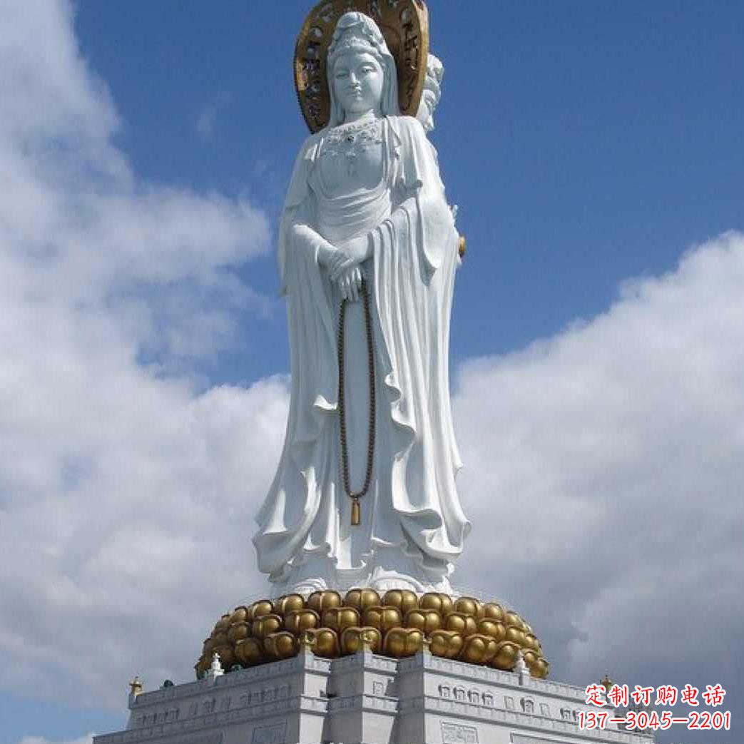 鹤壁汇聚神灵精灵的大型观音石雕