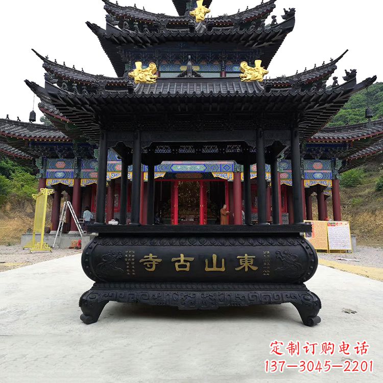 鹤壁优雅古典大型香炉雕塑