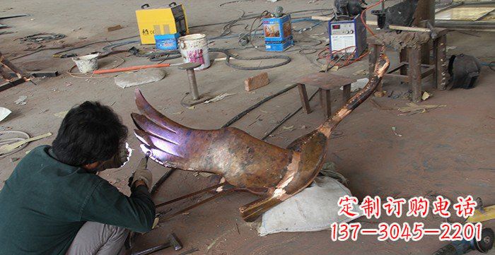 鹤壁专业大雁铜雕制作