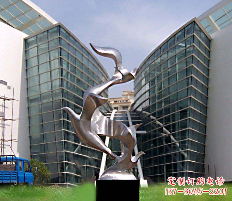 鹤壁大雁城市不锈钢雕塑