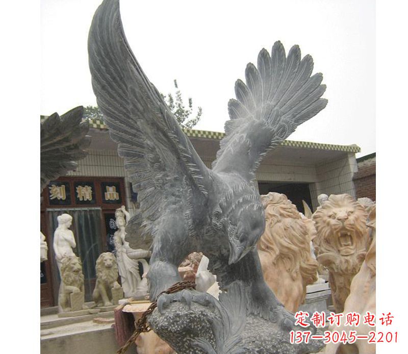 鹤壁大展宏图老鹰石雕