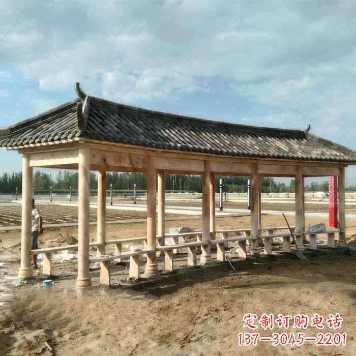 鹤壁带瓦石雕长廊
