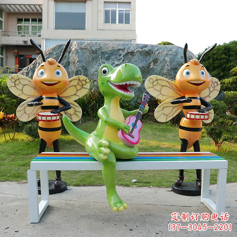 鹤壁吉他恐龙雕塑