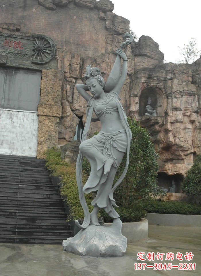 鹤壁琵琶飞天人物石雕