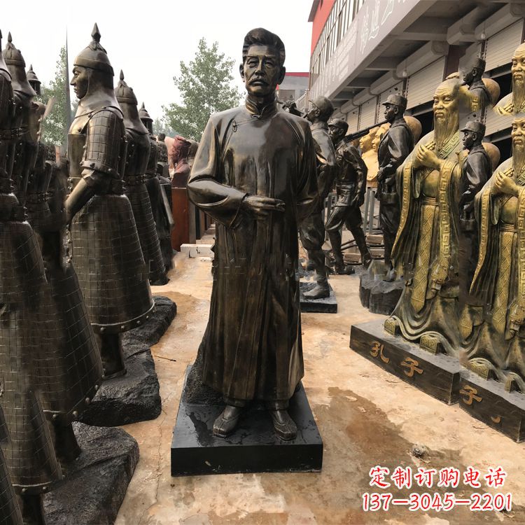 鹤壁当代大文豪鲁迅先生仿铜雕塑