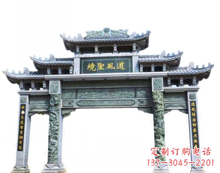 鹤壁精美石雕牌坊雕塑,为贵客营造至尊荣耀