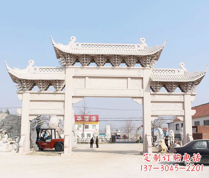 鹤壁精美牌坊雕塑
