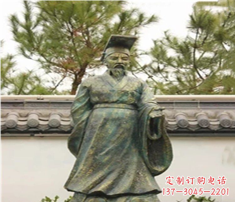 鹤壁青铜雕刻汉武帝铜雕