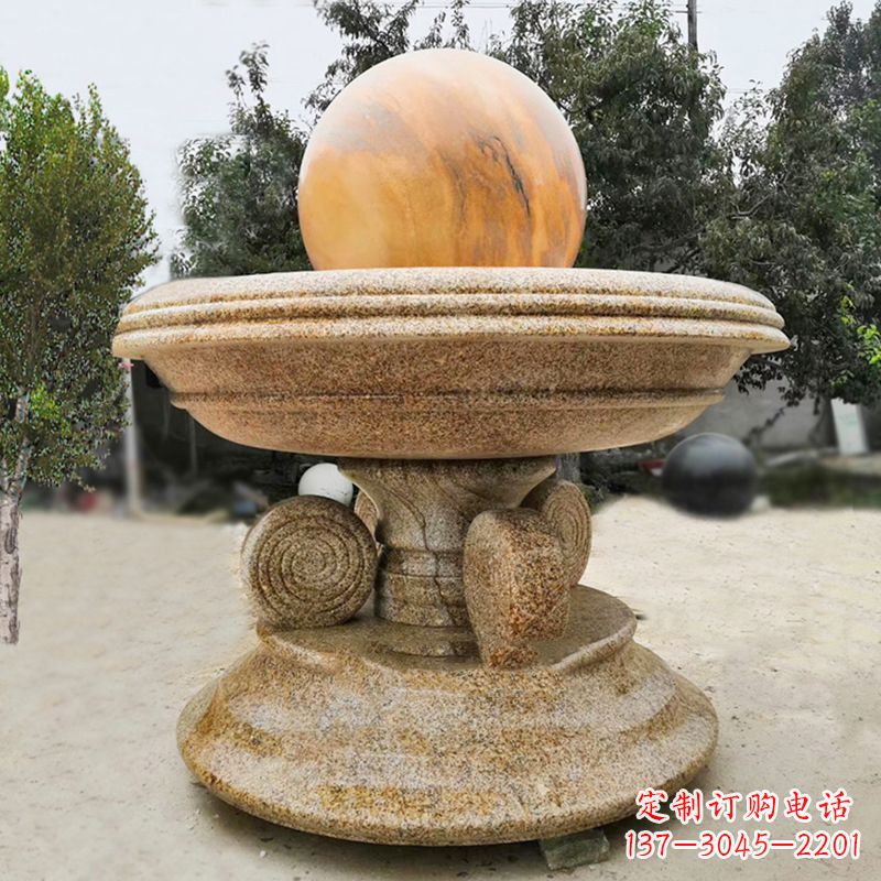 鹤壁中领雕塑最具创意的电动风水球雕塑