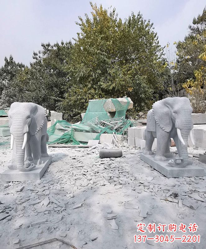 鹤壁优雅精美大象石雕