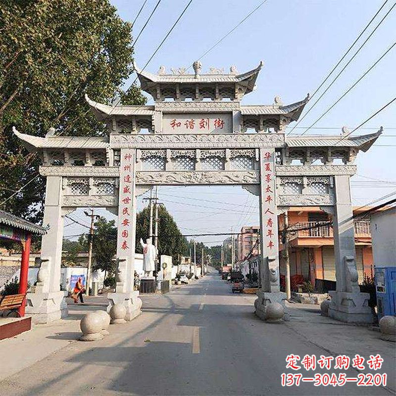 鹤壁牌坊雕塑-精致的艺术精品