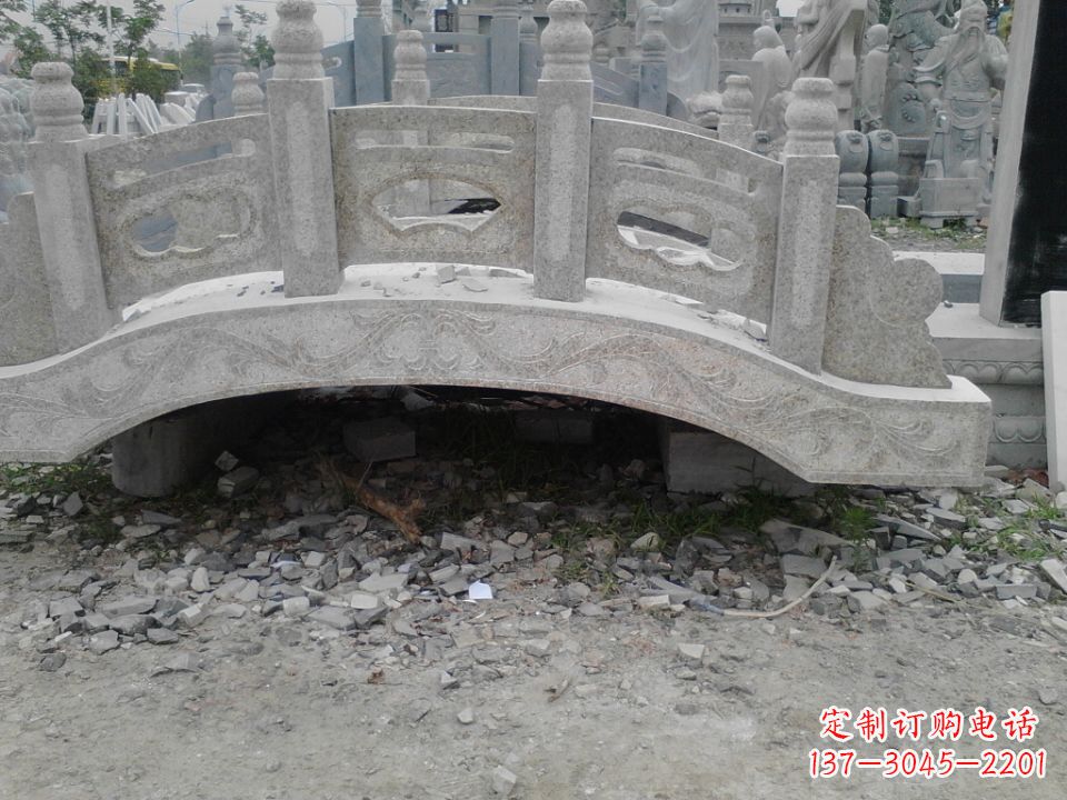 鹤壁精美石桥雕塑,点缀庭园之美