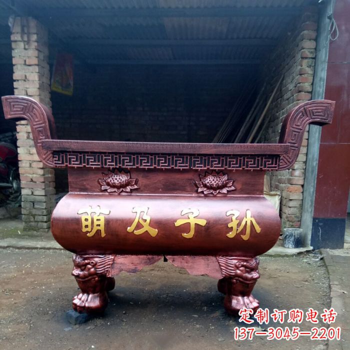 鹤壁特色铜香炉雕塑