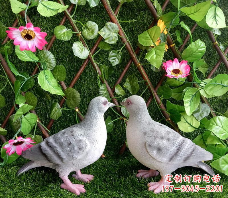 鹤壁传递和平与美好的和平鸽雕塑