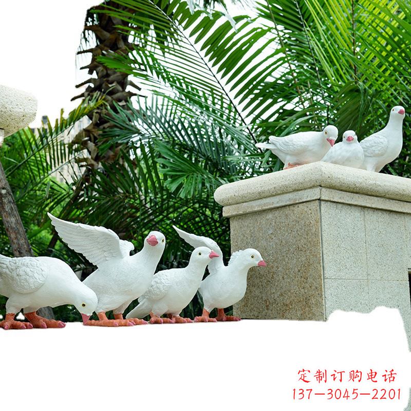 鹤壁精美纯铜鸽子雕塑