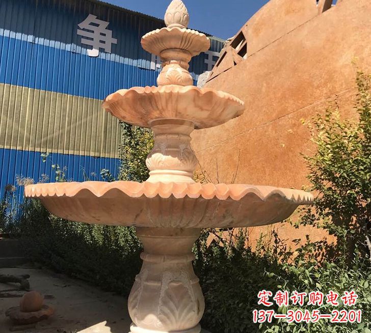 鹤壁跌水盆喷泉石雕——精美的喷泉雕塑