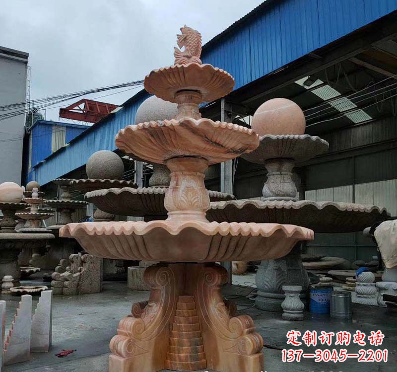 鹤壁高品质跌水钵石喷泉雕塑
