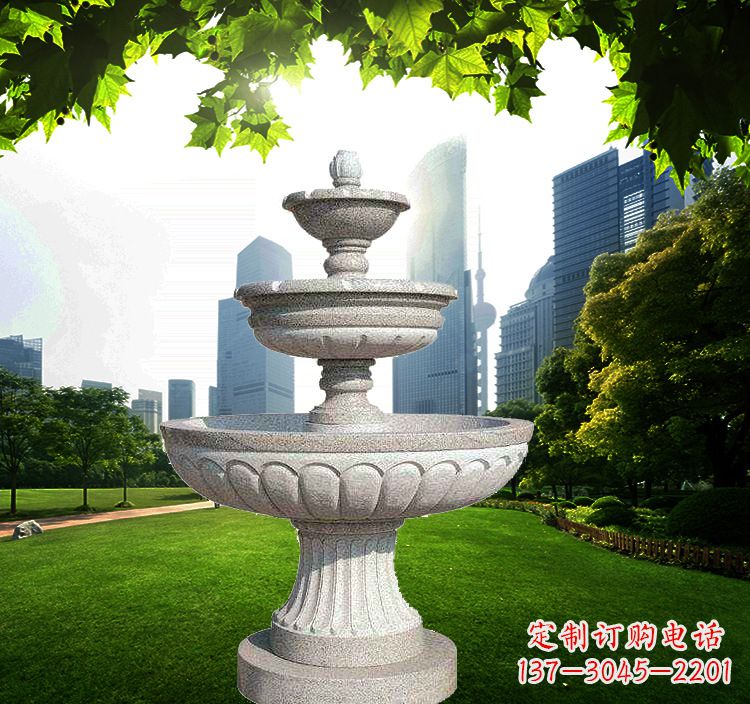 鹤壁跌水盆石喷泉雕塑