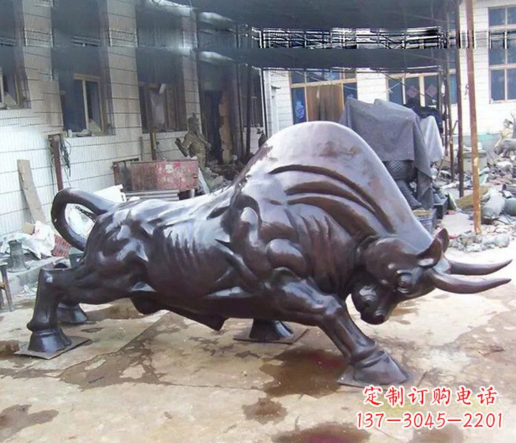 鹤壁动物牛铜雕塑