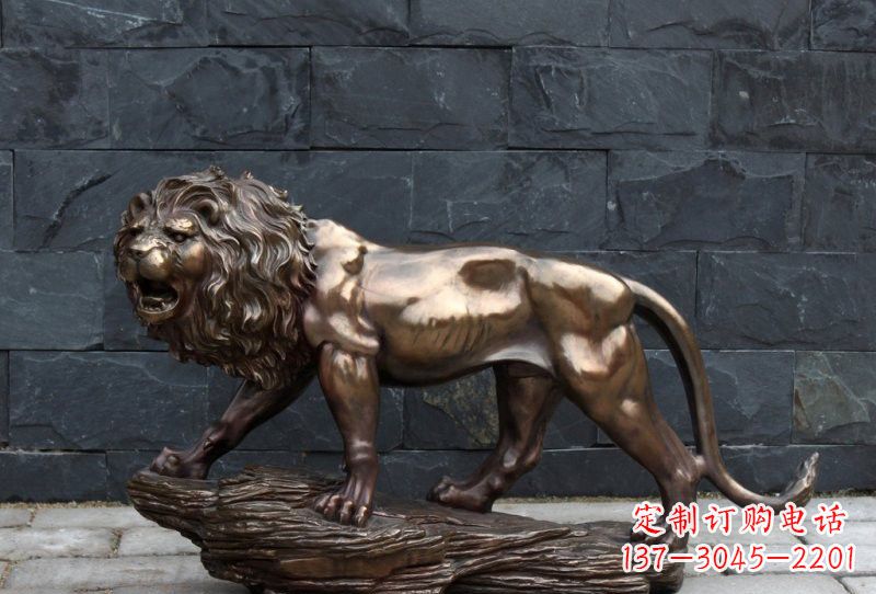 鹤壁高雅雕刻—狮子铜雕塑