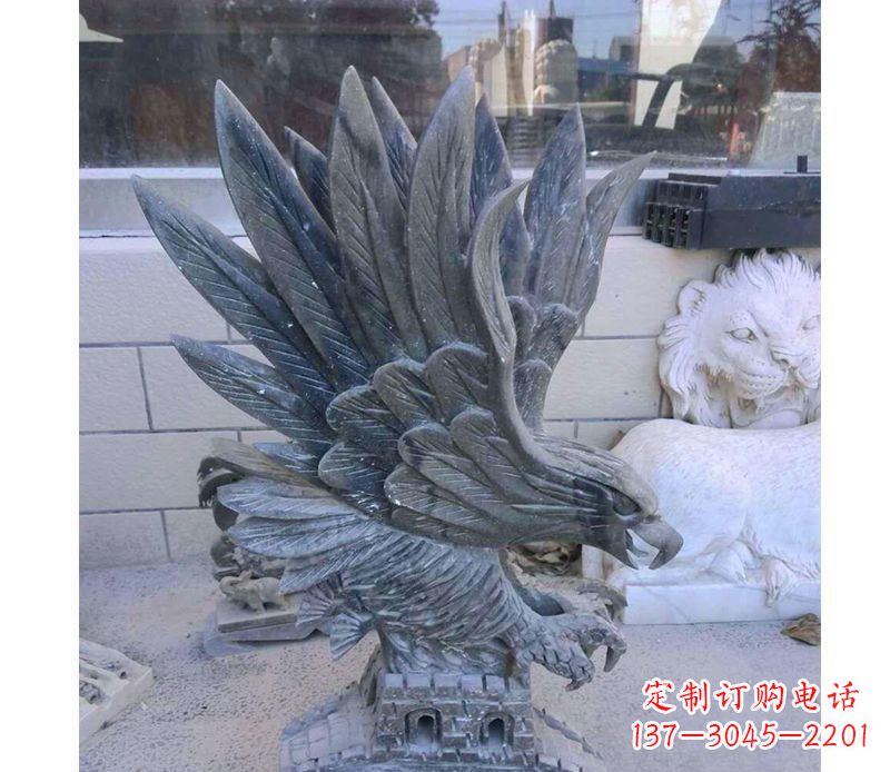 鹤壁精致雄鹰石雕,令您的空间瞩目耀眼