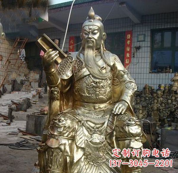 鹤壁关公武财神铜雕定制